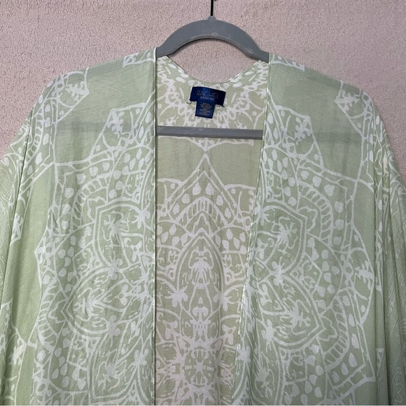 Rachel Roy Bohemian Shawl-Light Green-Women’s One Size-Festival-Boho-Moto-India - Picture 4 of 5